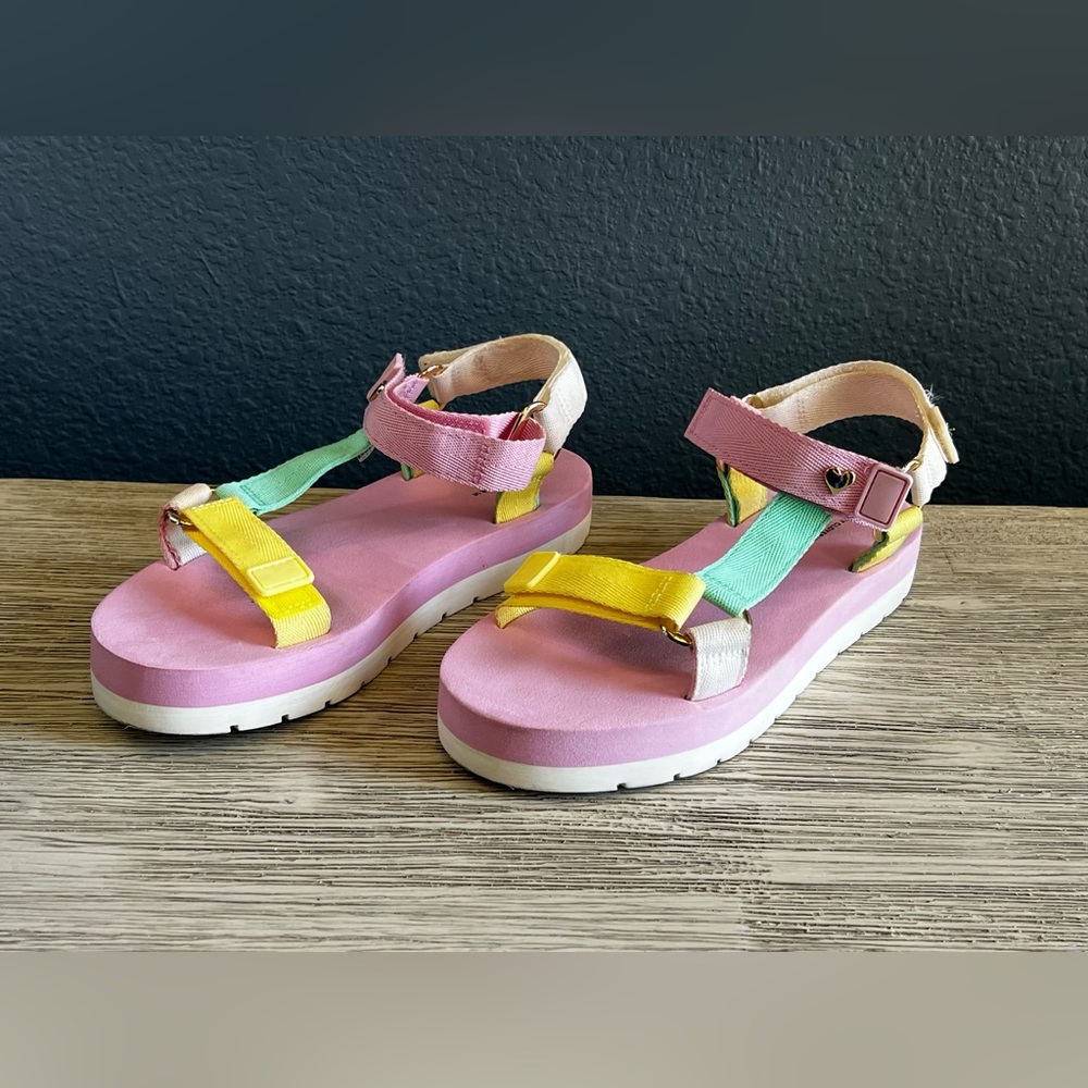 Stoney Clover Lane Pink and Yellow Sandals